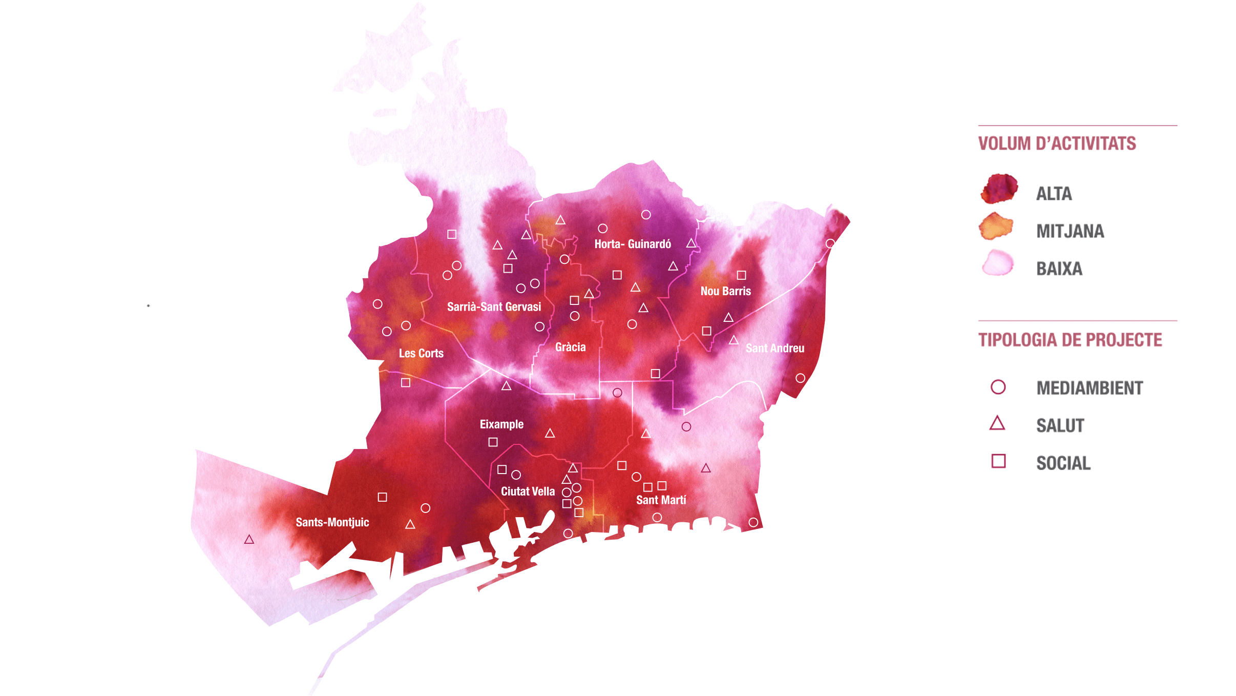 Mapa de ciència ciutadana als barris