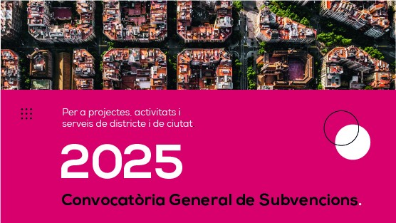 Convocatòria general subvencions 2025