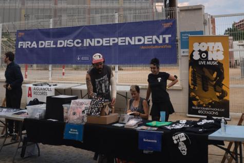 Un estand de la Fira del Disc Independent d'una edició passada.