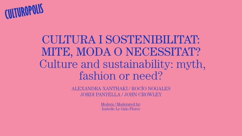 Cultura i sostenibilitat