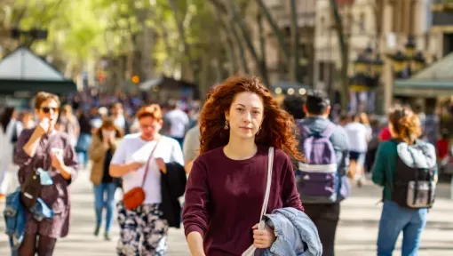 foto persona en la calle 