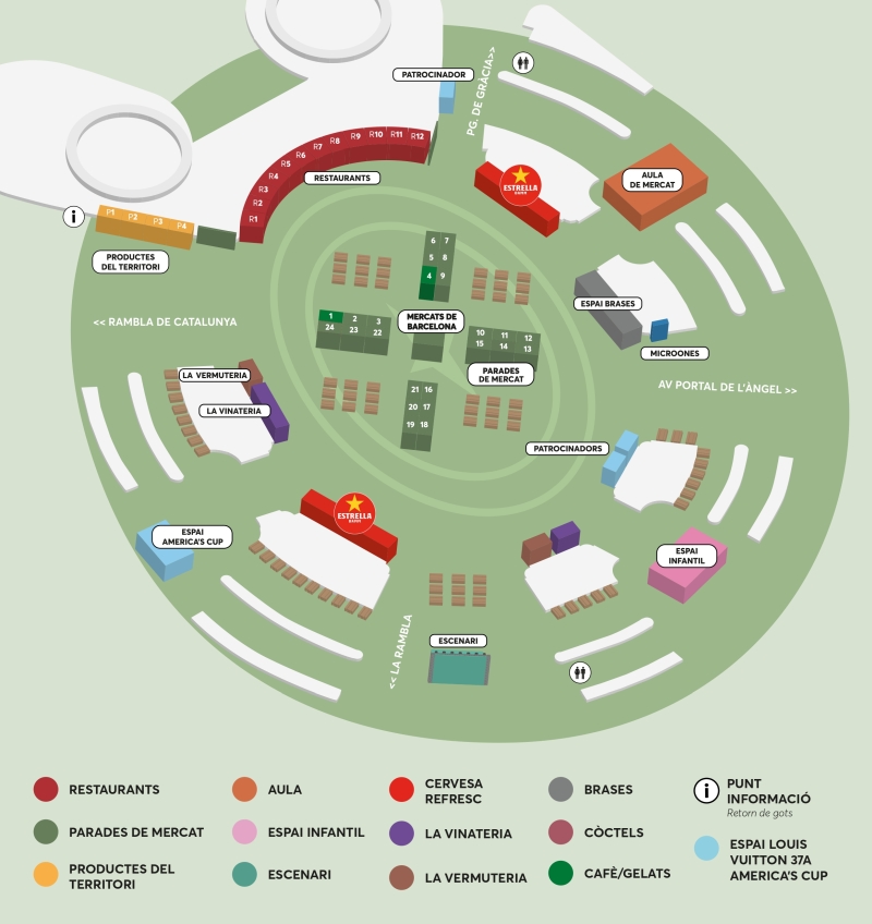 Plànol Mercat de Mercats 2024