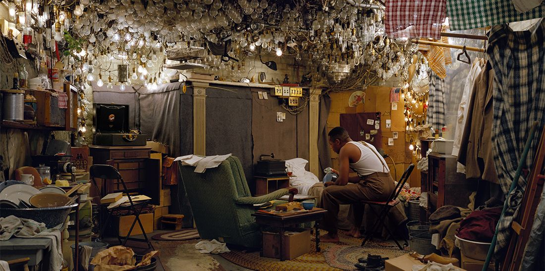 Jeff Wall, "After 'Invisible Man' by Ralph Ellison, the Prologue" (1999-2001).