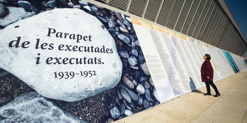 Inauguració del parapet de les executades i executats a Barcelona 1939-1952. © Marc Lozano
