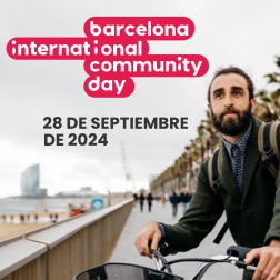 Banner con el texto: Barcelona international community day. 28 de septiembre 2024.