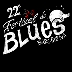 Bàner amb el text: 22 Festival de Blues Barcelona.