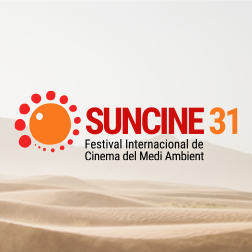 Bàner amb el text: Suncine31. Festival internacional de cinema del medi ambient.