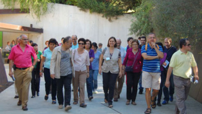 Fotografía de los participantes en una visita guiada al Jardí Botànic de Barcelona